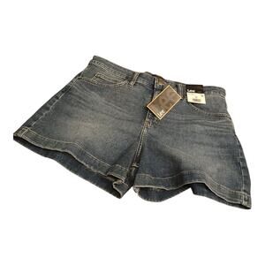 Lee Women's Wild Charge Medium Wash High Rise Denim Blue Jean Shorts Size 12 New